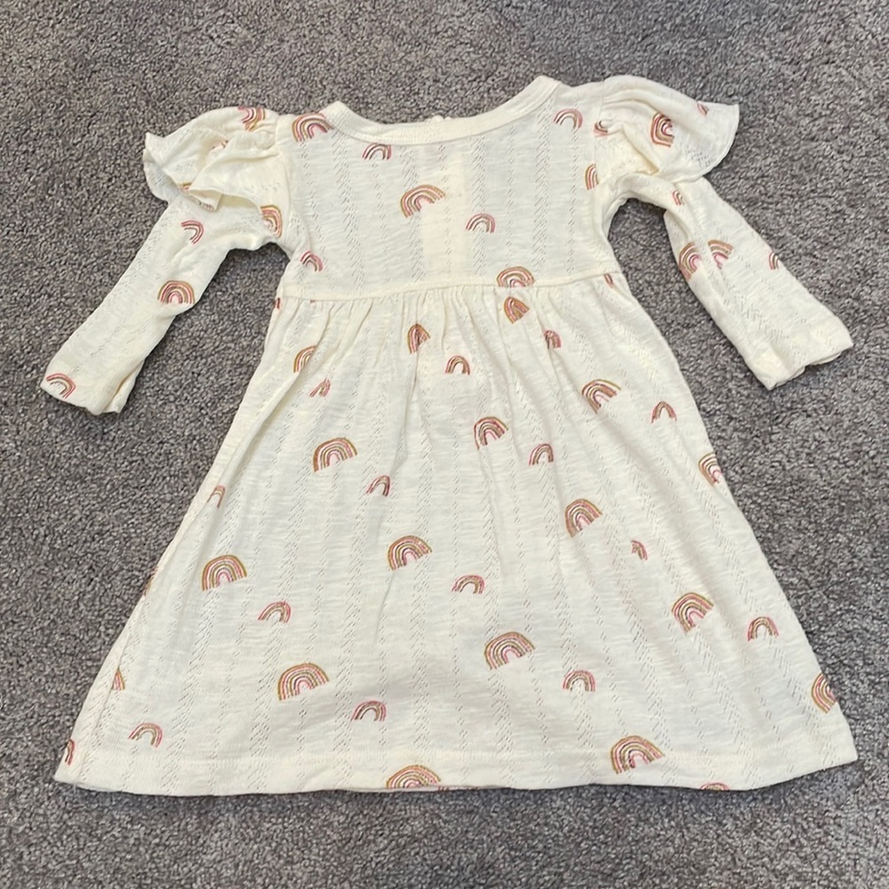 Kate Quinn Tiny Rainbow Pointelle Dress